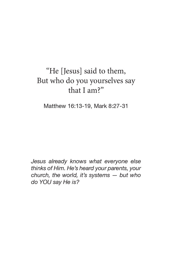 Who do you say Jesus is? Jesus Loves You book excerpt 